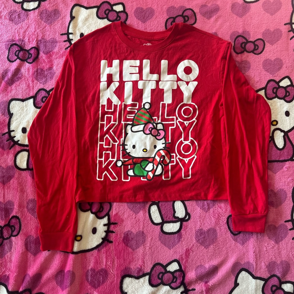 Sanrio Hello Kitty Red Long Sleeve Tee
